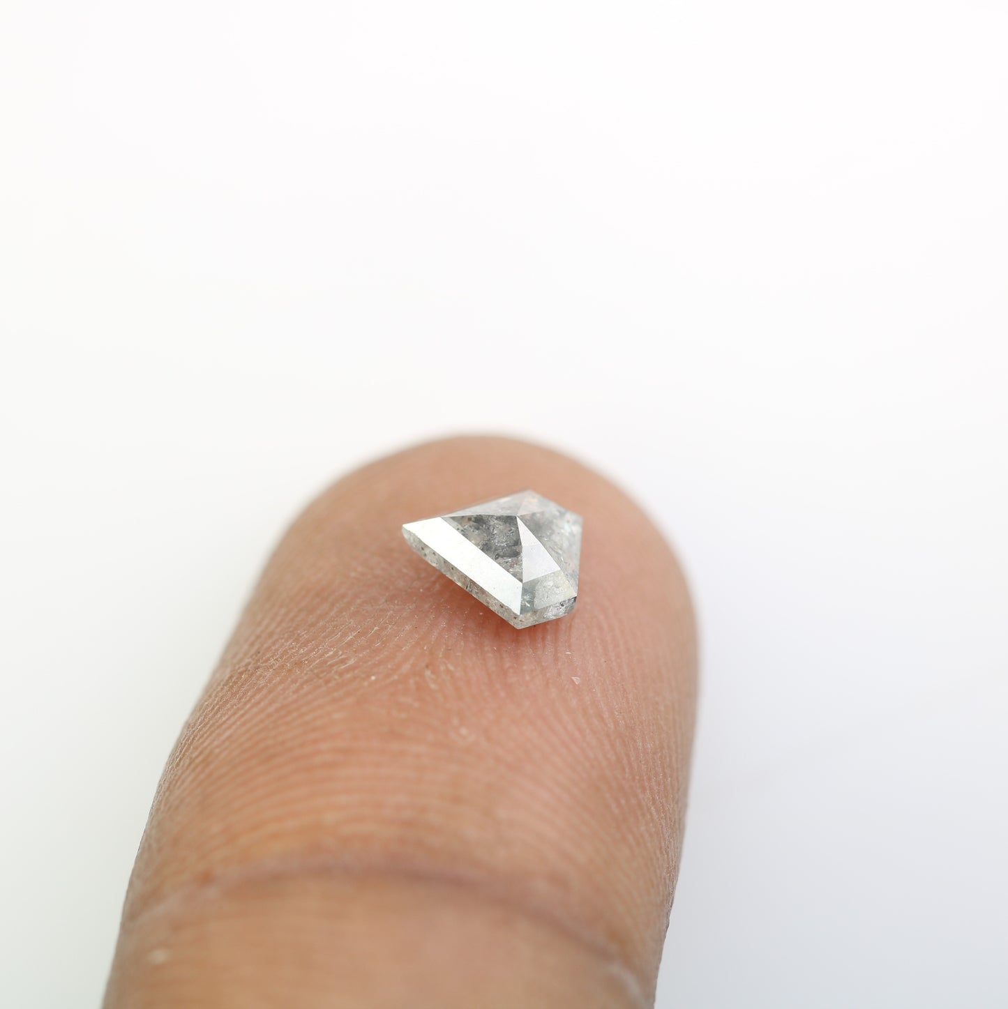 0.77 CT Diamond Cut Salt And Pepper Natural Diamond For Engagement Ring - JayKrishna Diamond