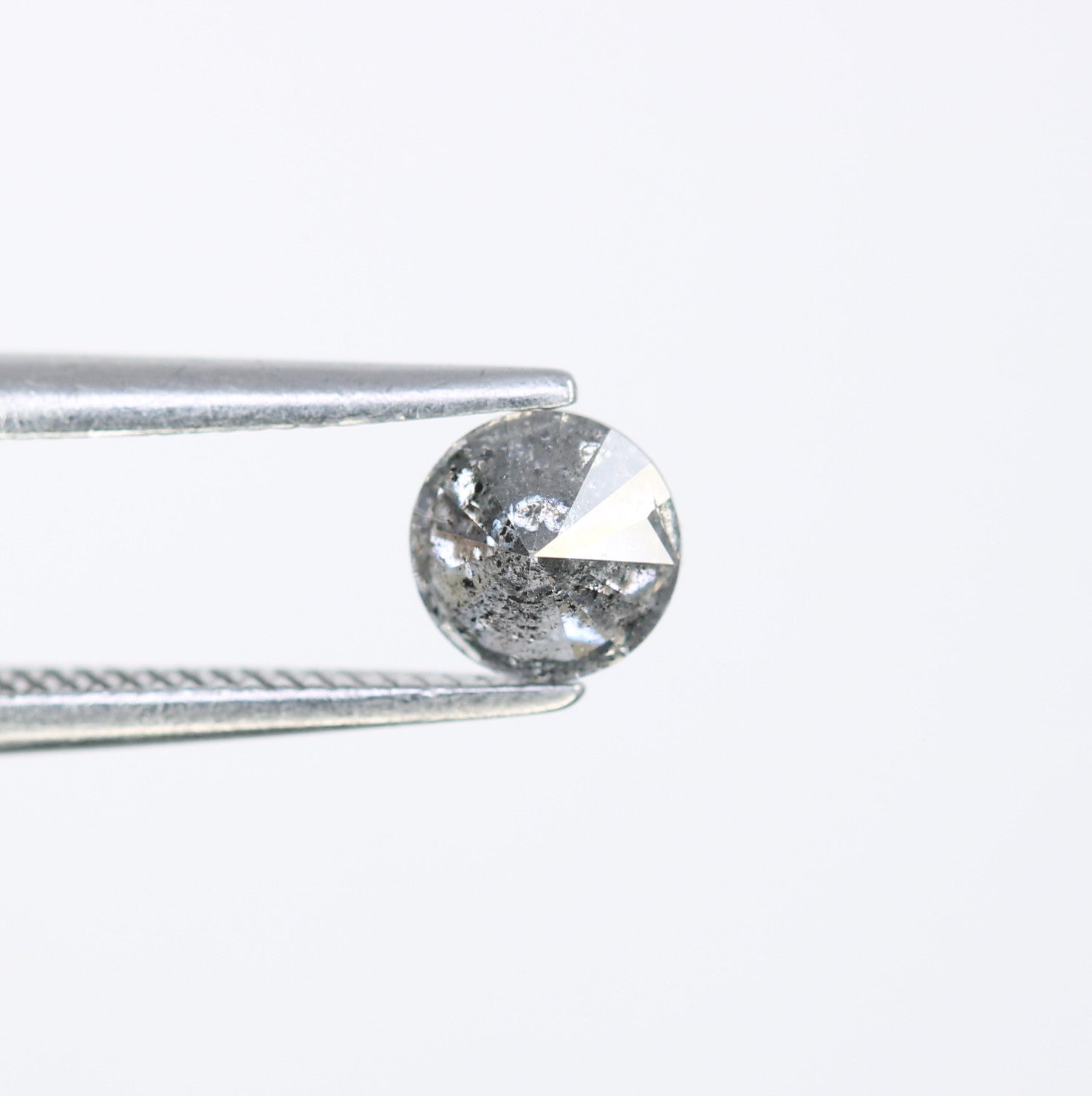 Unique 0.42 CT Salt & Pepper Round Brilliant Cut Diamond | Perfect for Engagement Rings | 4.60 MM - JayKrishna Diamond