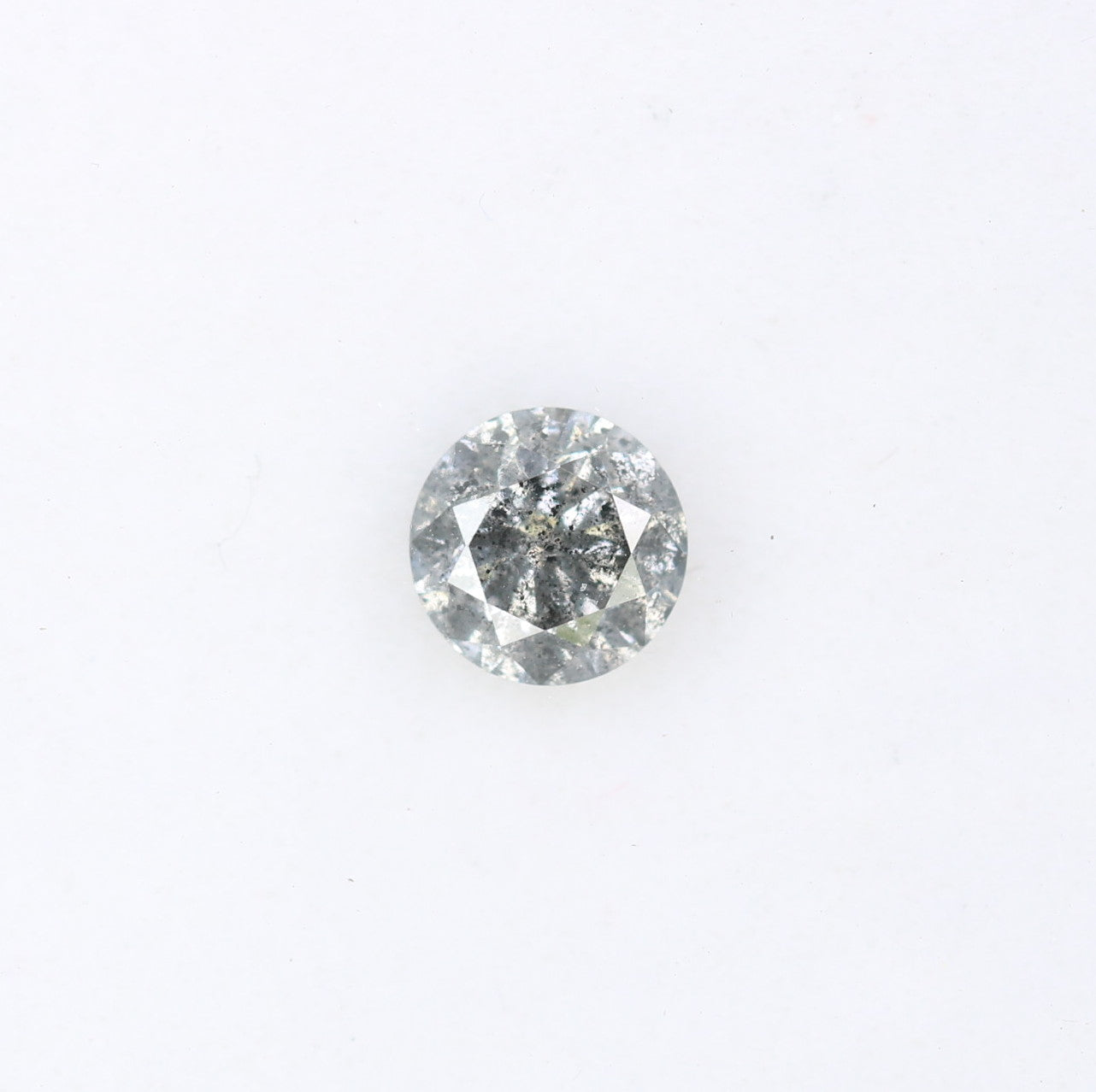 Unique 0.42 CT Salt & Pepper Round Brilliant Cut Diamond | Perfect for Engagement Rings | 4.60 MM - JayKrishna Diamond