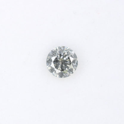 Unique 0.42 CT Salt & Pepper Round Brilliant Cut Diamond | Perfect for Engagement Rings | 4.60 MM - JayKrishna Diamond