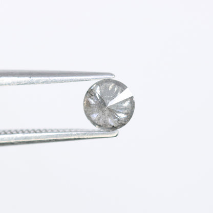 0.37 CT Round Salt and Pepper Brilliant Cut Diamond 4.50 MM | Natural Gemstone for Custom Engagement Rings, Unique & Ethical Fine Jewelry - JayKrishna Diamond