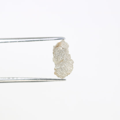 3.00 CT Raw Rough Irregular Cut Grey Diamond For Wedding Ring - JayKrishna Diamond