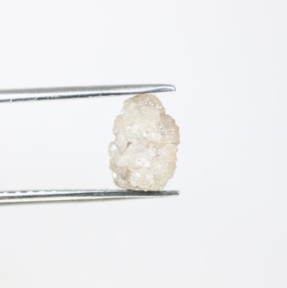 3.19 CT Rough Uncut White Irregular Shape Raw Diamond For Promise Ring - JayKrishna Diamond
