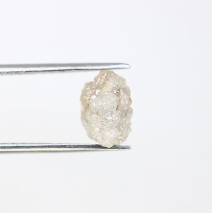 3.19 CT Rough Uncut White Irregular Shape Raw Diamond For Promise Ring - JayKrishna Diamond