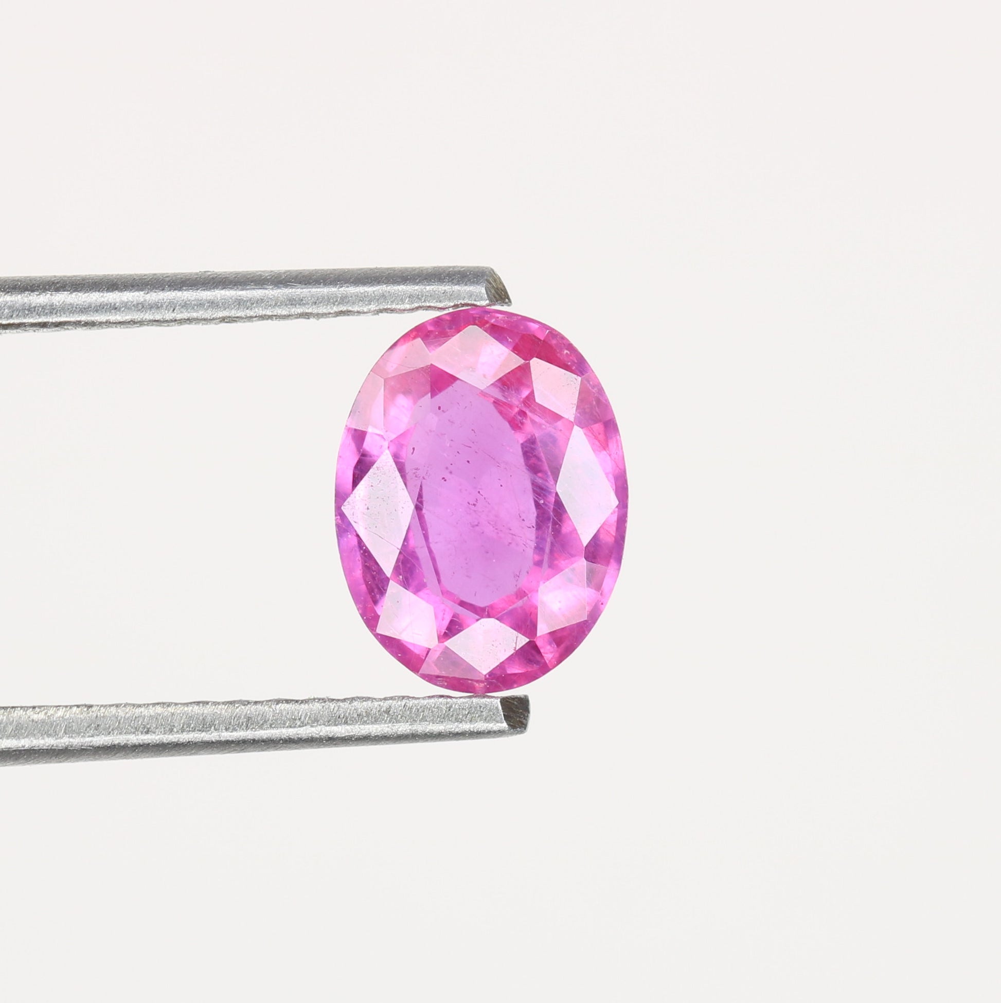 1.41 CT Natural Pink Ruby Sapphire Oval Gemstone For Wedding Ring - JayKrishna Diamond