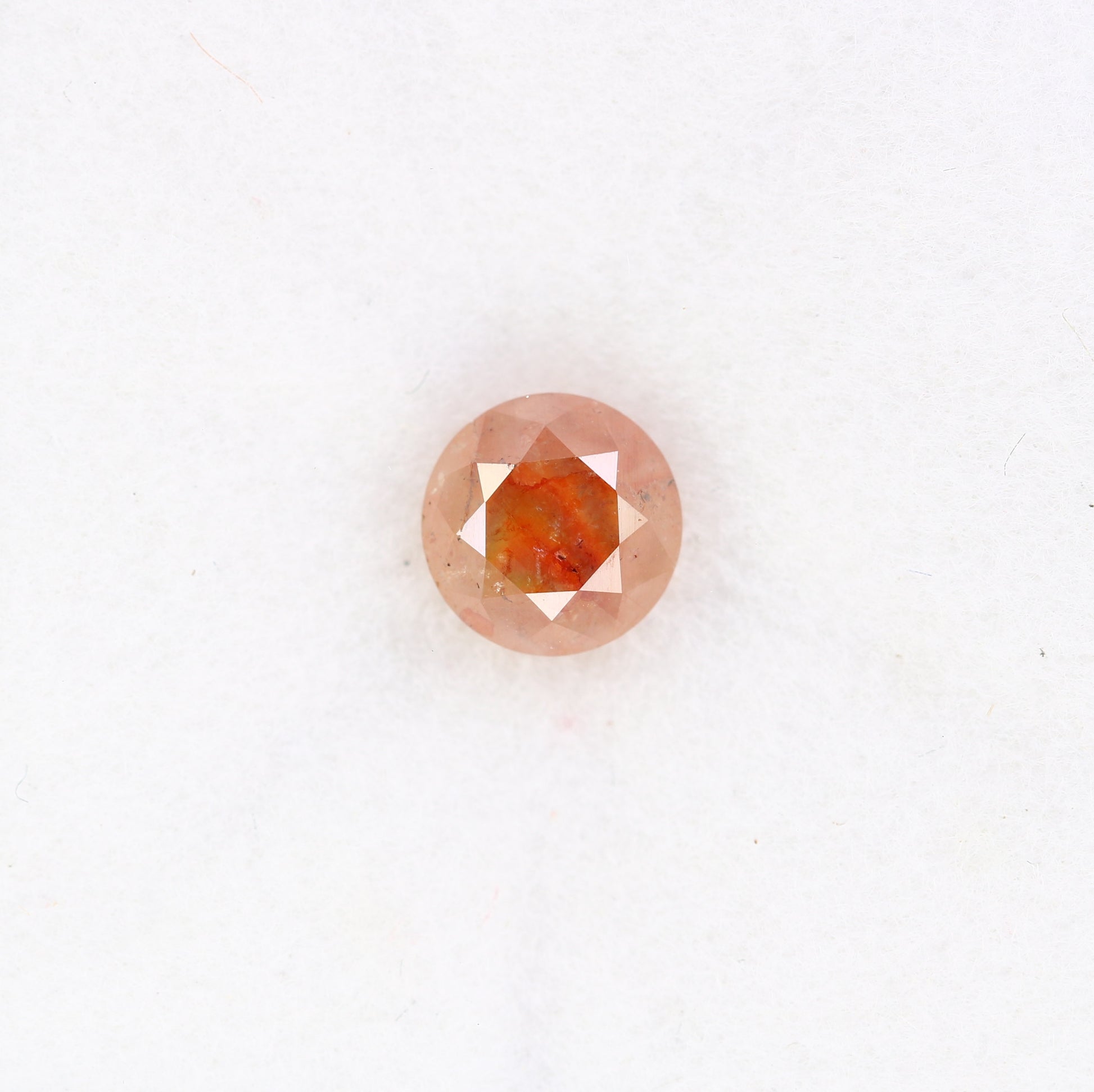 0.93 CT Natural Brilliant Cut Peach Loose Round Diamond For Proposal Ring - JayKrishna Diamond