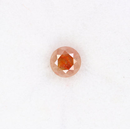 0.93 CT Natural Brilliant Cut Peach Loose Round Diamond For Proposal Ring - JayKrishna Diamond