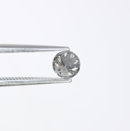 0.40 CT 4.50 x 2.80 MM Round Brilliant Cut Natural Salt and Pepper Diamond for Custom Engagement Rings, Unique Fine Jewelry & Ethical Bridal Jewelry - JayKrishna Diamond
