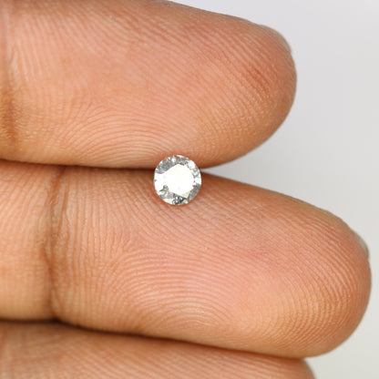 0.40 CT 4.50 x 2.80 MM Round Brilliant Cut Natural Salt and Pepper Diamond for Custom Engagement Rings, Unique Fine Jewelry & Ethical Bridal Jewelry - JayKrishna Diamond