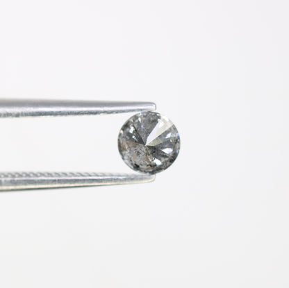 Unique 0.36 CT Salt & Pepper Round Brilliant Cut Diamond | Perfect for Engagement Rings | 4.50 x 2.70 MM - JayKrishna Diamond