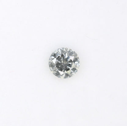 Unique 0.36 CT Salt & Pepper Round Brilliant Cut Diamond | Perfect for Engagement Rings | 4.50 x 2.70 MM - JayKrishna Diamond