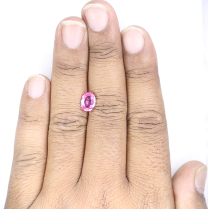 2.23 CT Natural Pink Ruby Sapphire Oval Shape Gemstone For Promise Ring - JayKrishna Diamond