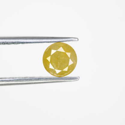 0.68 CT Loose Yellow Round Brilliant Cut Diamond For Engagement Ring - JayKrishna Diamond