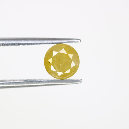 0.68 CT Loose Yellow Round Brilliant Cut Diamond For Engagement Ring - JayKrishna Diamond