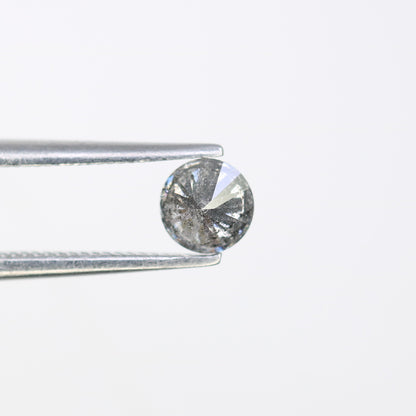 Unique 0.36 CT Salt & Pepper Round Brilliant Cut Diamond | Perfect for Engagement Rings - JayKrishna Diamond