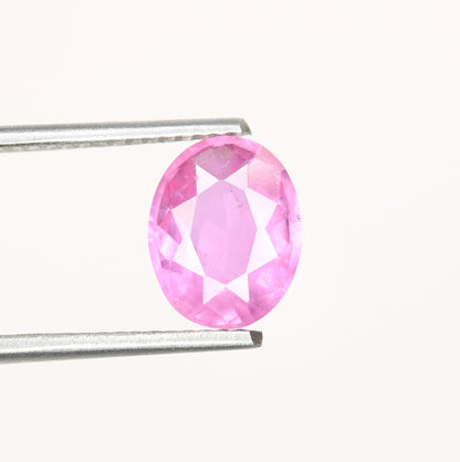 2.31 CT Fancy Pink Ruby Sapphire Oval Cut Gemstone For Designer Jewelry - JayKrishna Diamond