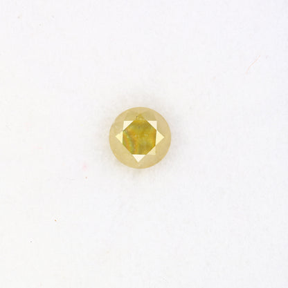0.68 CT Loose Yellow Round Brilliant Cut Diamond For Engagement Ring - JayKrishna Diamond
