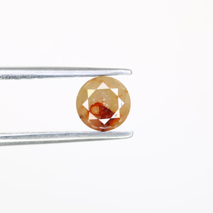 0.67 CT Peach Loose Natural Round Brilliant Cut Diamond for Proposal Ring - Unique Gemstone for Custom Jewelry Designs - JayKrishna Diamond