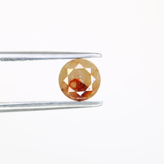 0.67 CT Peach Loose Natural Round Brilliant Cut Diamond for Proposal Ring - Unique Gemstone for Custom Jewelry Designs - JayKrishna Diamond