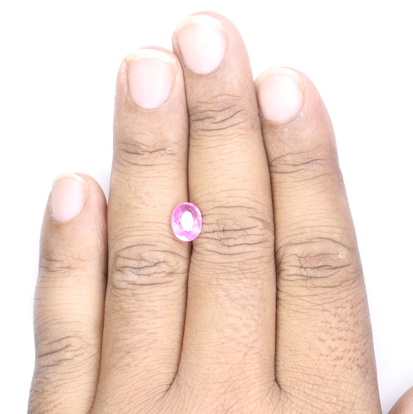 2.31 CT Fancy Ruby Sapphire Oval Cut Gemstone For Proposal Ring - JayKrishna Diamond