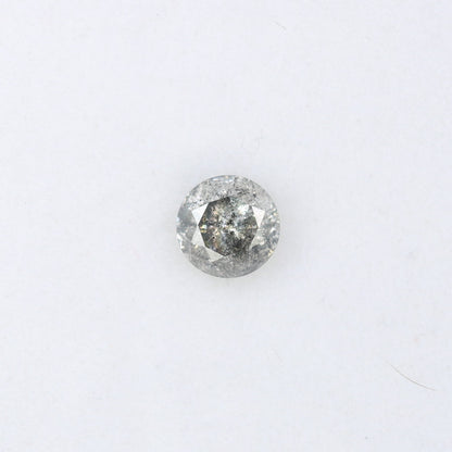 0.35 CT 4.20MM Loose Salt and Pepper Round Brilliant Cut Diamond | Perfect for Custom Engagement Rings, Unique Rustic Jewelry & Wedding Bands - JayKrishna Diamond