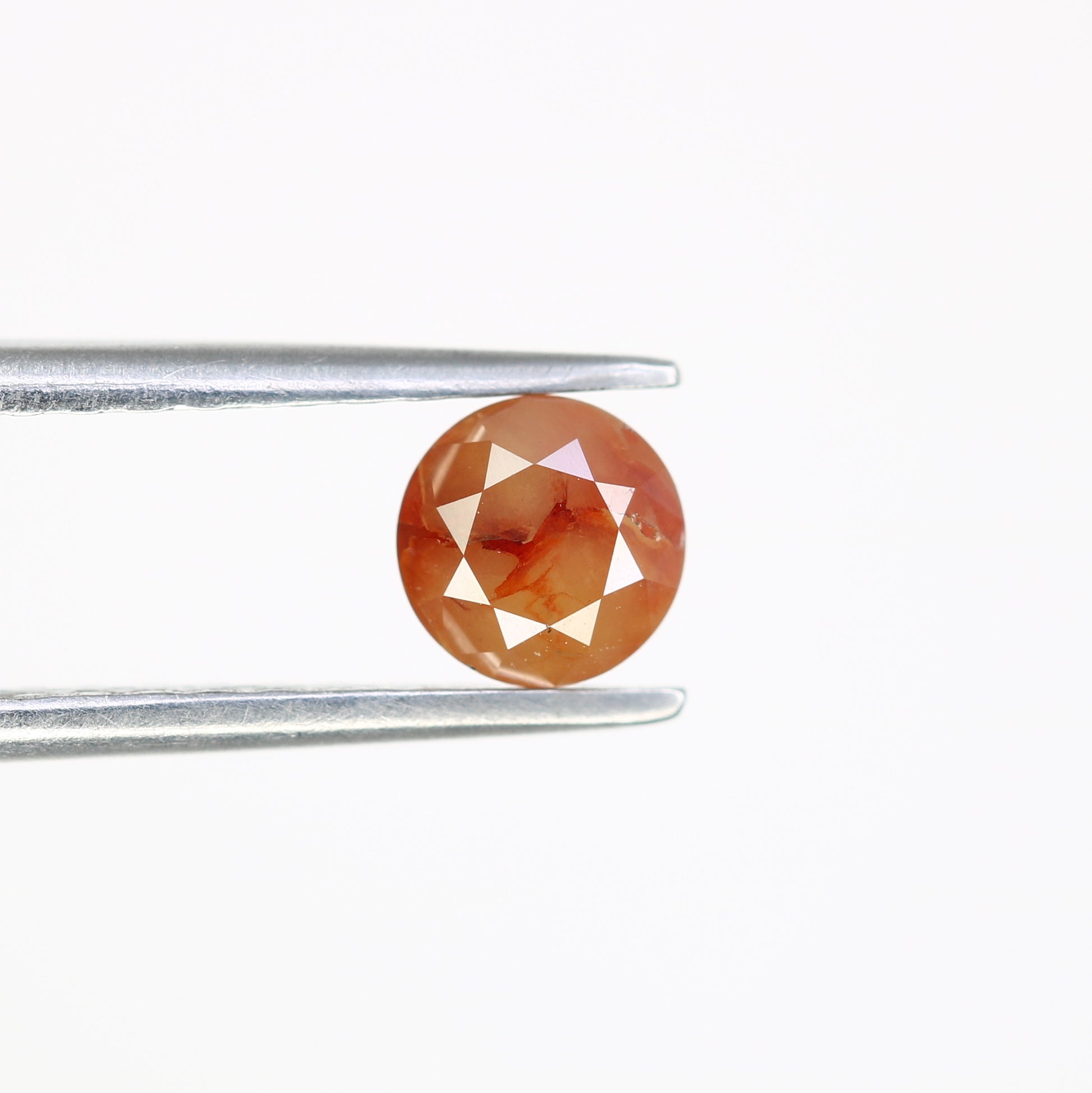 0.74 CT Fancy Red 5.10 MM Polished Round Brilliant Cut Diamond For Proposal Ring - JayKrishna Diamond