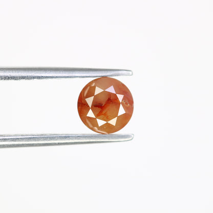 0.74 CT Fancy Red 5.10 MM Polished Round Brilliant Cut Diamond For Proposal Ring - JayKrishna Diamond