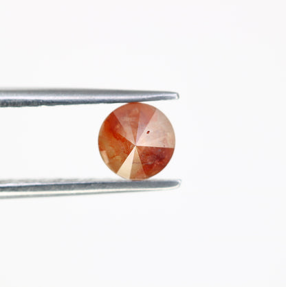0.74 CT Fancy Red 5.10 MM Polished Round Brilliant Cut Diamond For Proposal Ring - JayKrishna Diamond