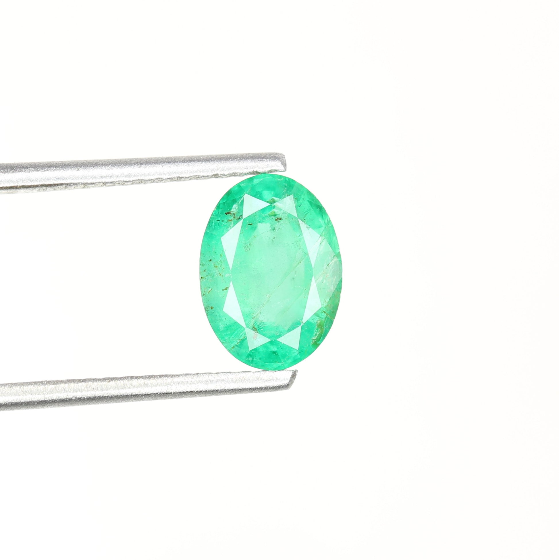 1.17 CT Natural Green Oval Shape Emerald Sapphire Gemstone For Wedding Ring | Gift For Girlfriend | Valentine's Day Gift - JayKrishna Diamond