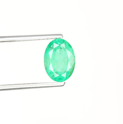 1.17 CT Natural Green Oval Shape Emerald Sapphire Gemstone For Wedding Ring | Gift For Girlfriend | Valentine's Day Gift - JayKrishna Diamond