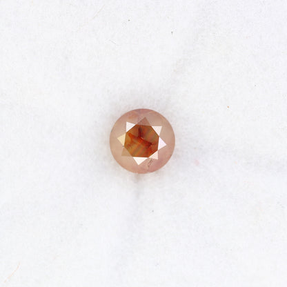 0.74 CT Fancy Red 5.10 MM Polished Round Brilliant Cut Diamond For Proposal Ring - JayKrishna Diamond