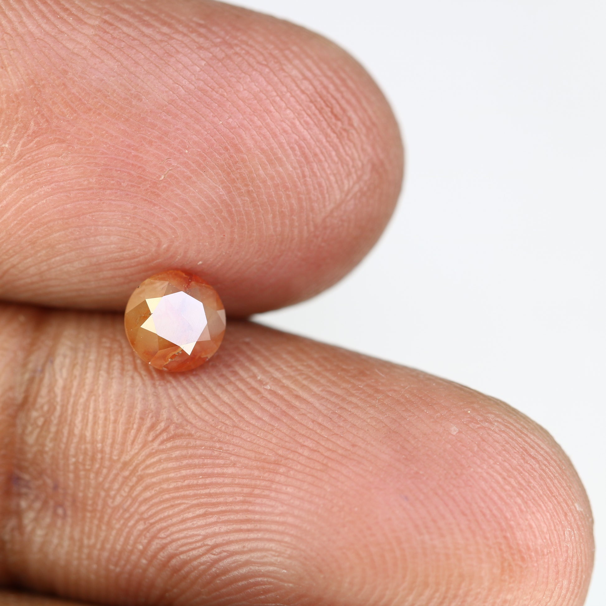 0.74 CT Fancy Red 5.10 MM Polished Round Brilliant Cut Diamond For Proposal Ring - JayKrishna Diamond