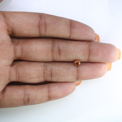 0.74 CT Fancy Red 5.10 MM Polished Round Brilliant Cut Diamond For Proposal Ring - JayKrishna Diamond