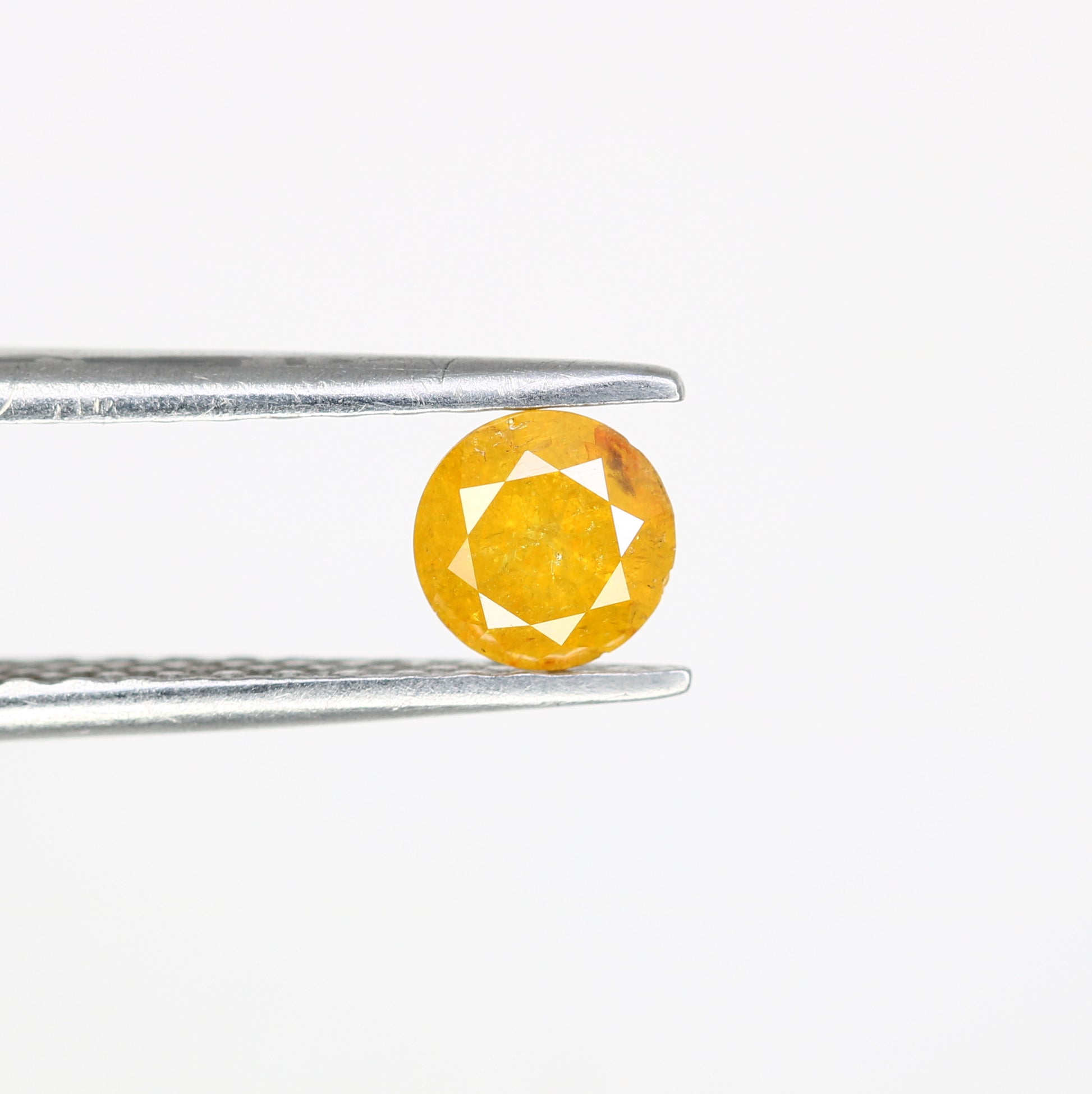 0.48 CT Round Brilliant Cut Yellow Loose Diamond For Engagement Ring - JayKrishna Diamond