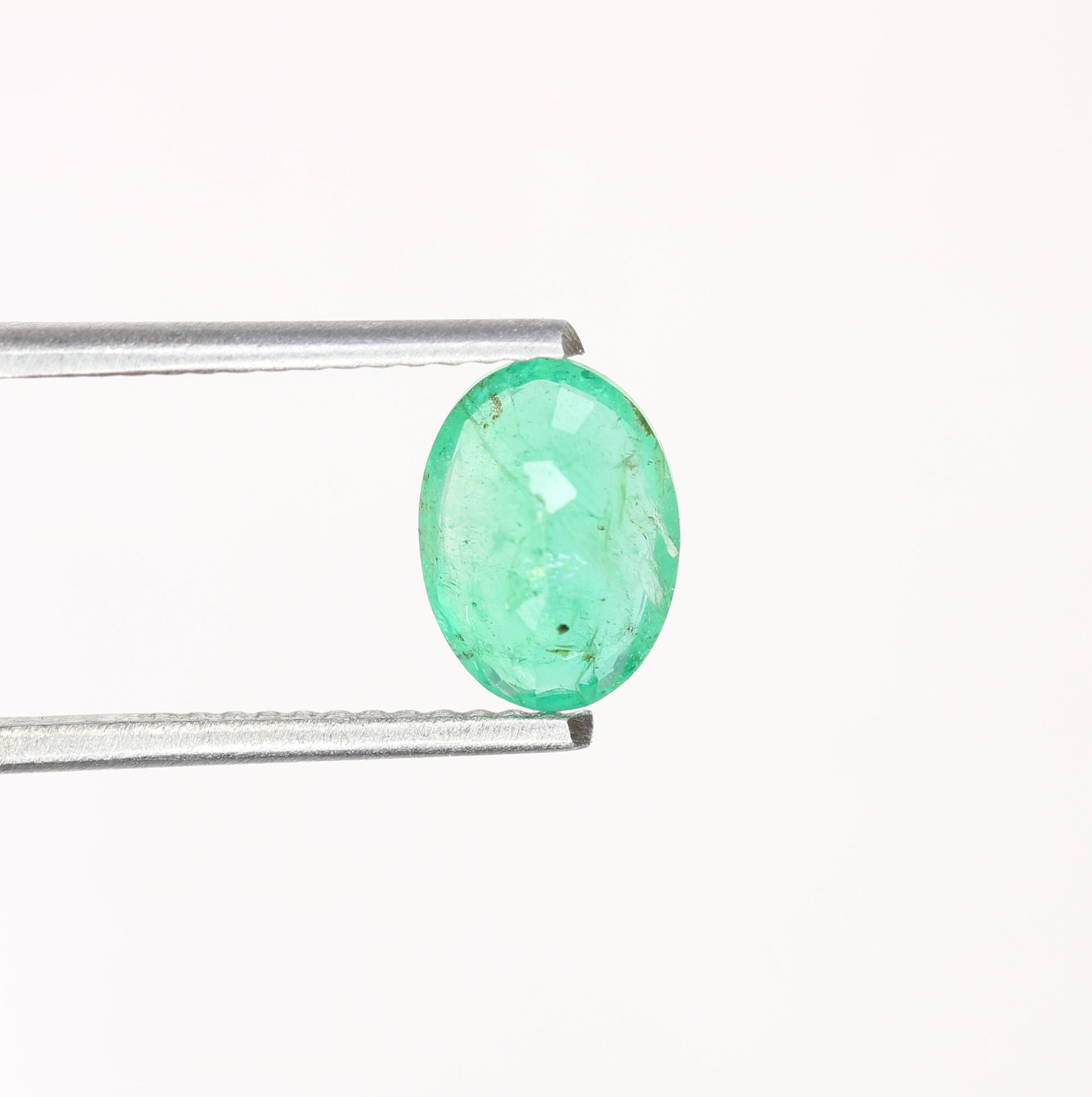 1.17 CT Natural Green Oval Shape Emerald Sapphire Gemstone For Wedding Ring | Gift For Girlfriend | Valentine's Day Gift - JayKrishna Diamond