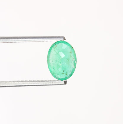 1.17 CT Natural Green Oval Shape Emerald Sapphire Gemstone For Wedding Ring | Gift For Girlfriend | Valentine's Day Gift - JayKrishna Diamond