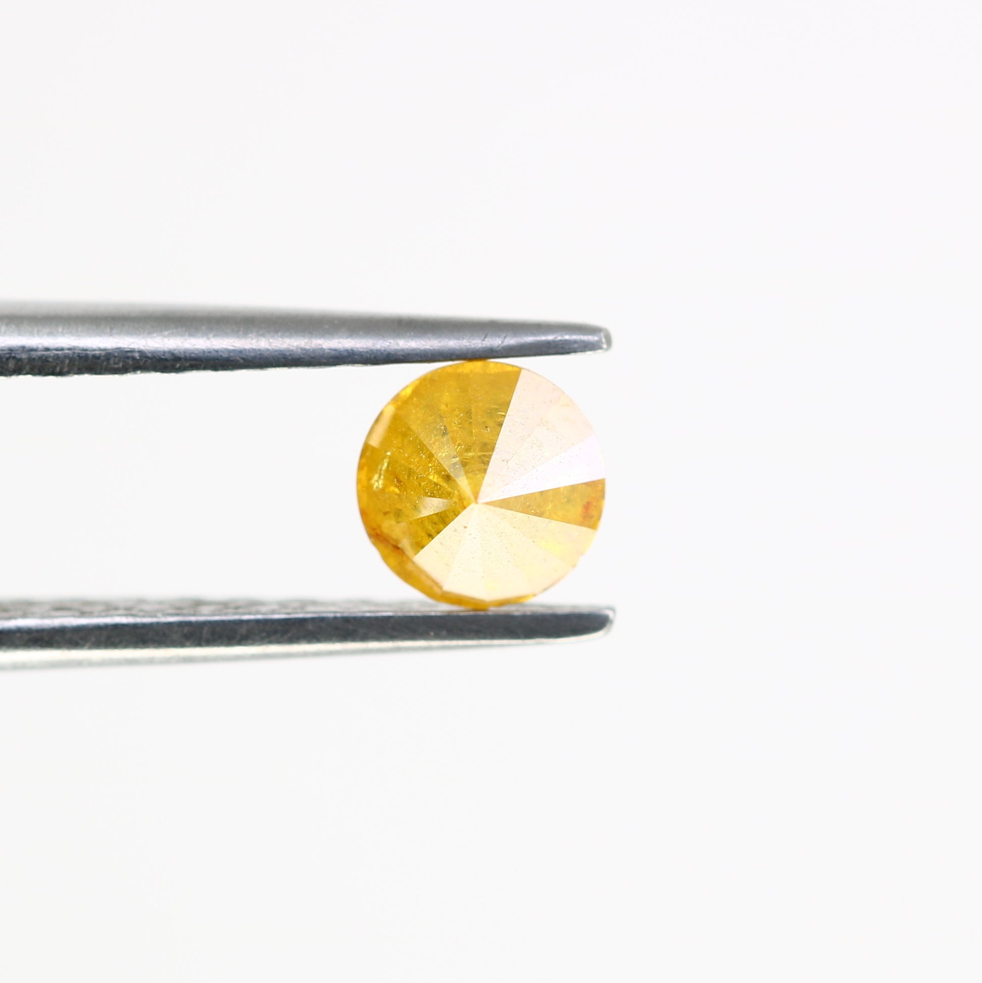0.48 CT Round Brilliant Cut Yellow Loose Diamond For Engagement Ring - JayKrishna Diamond