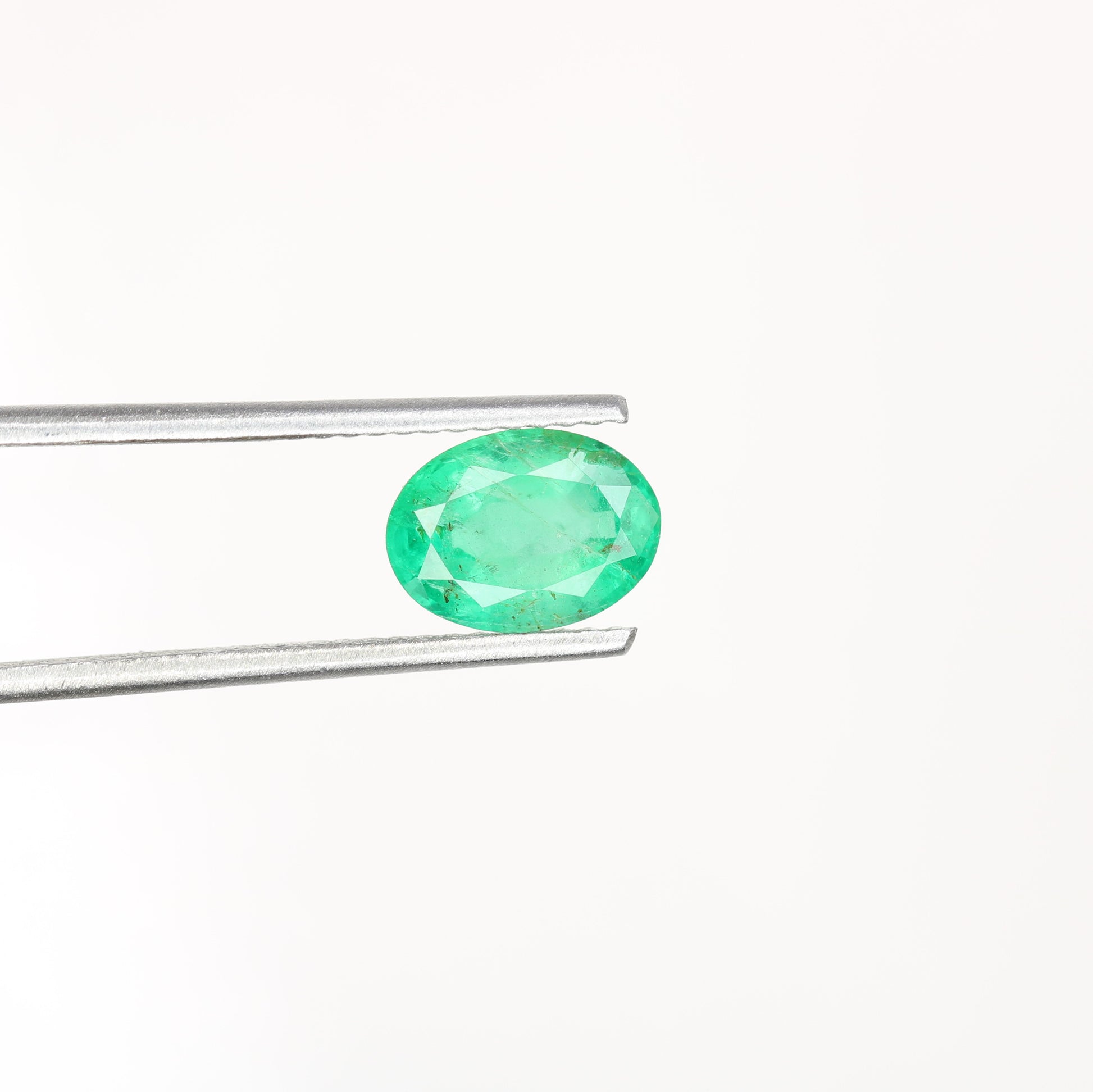 1.17 CT Natural Green Oval Shape Emerald Sapphire Gemstone For Wedding Ring | Gift For Girlfriend | Valentine's Day Gift - JayKrishna Diamond