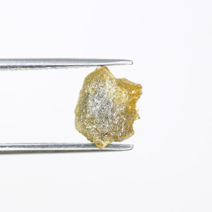 1.95 CT Raw Greenish Rough Uncut Irregular Shape Diamond For Wedding Ring - JayKrishna Diamond