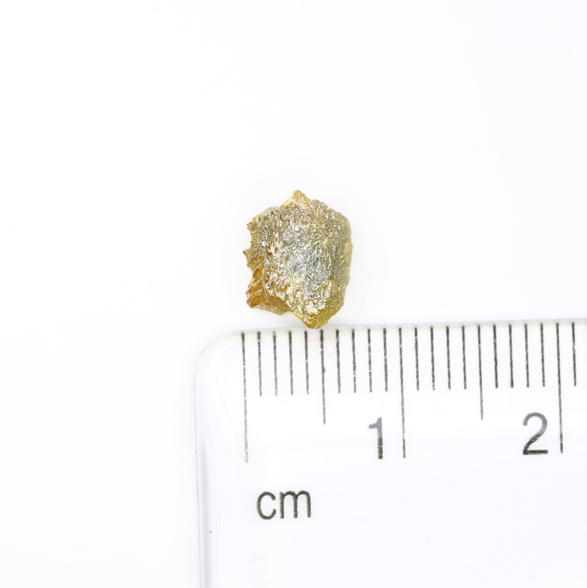 1.95 CT Raw Greenish Rough Uncut Irregular Shape Diamond For Wedding Ring - JayKrishna Diamond