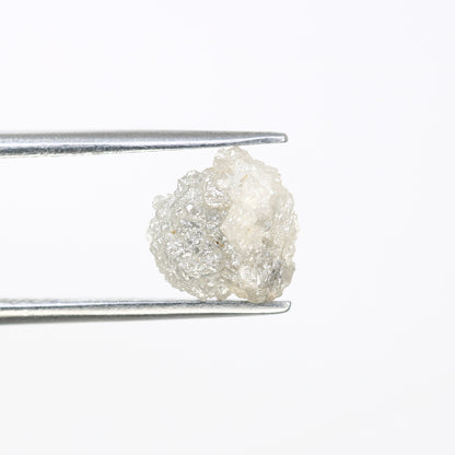 1.86 CT Raw Uncut Grey Rough Irregular Shape Diamond For Engagement Ring - JayKrishna Diamond