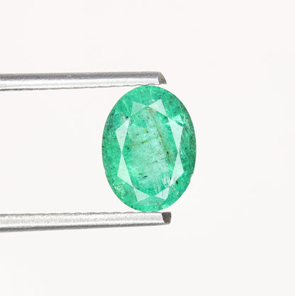 1.19 CT Oval Cut Beautiful Green Emerald Sapphire Gemstone For Wedding Ring - JayKrishna Diamond