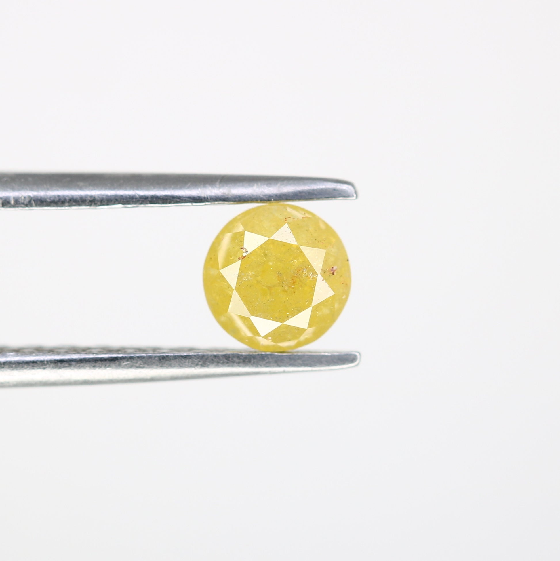 0.58 CT Round Natural Brilliant Cut Yellow Diamond – Radiant Loose Gem for Custom Engagement Rings - JayKrishna Diamond