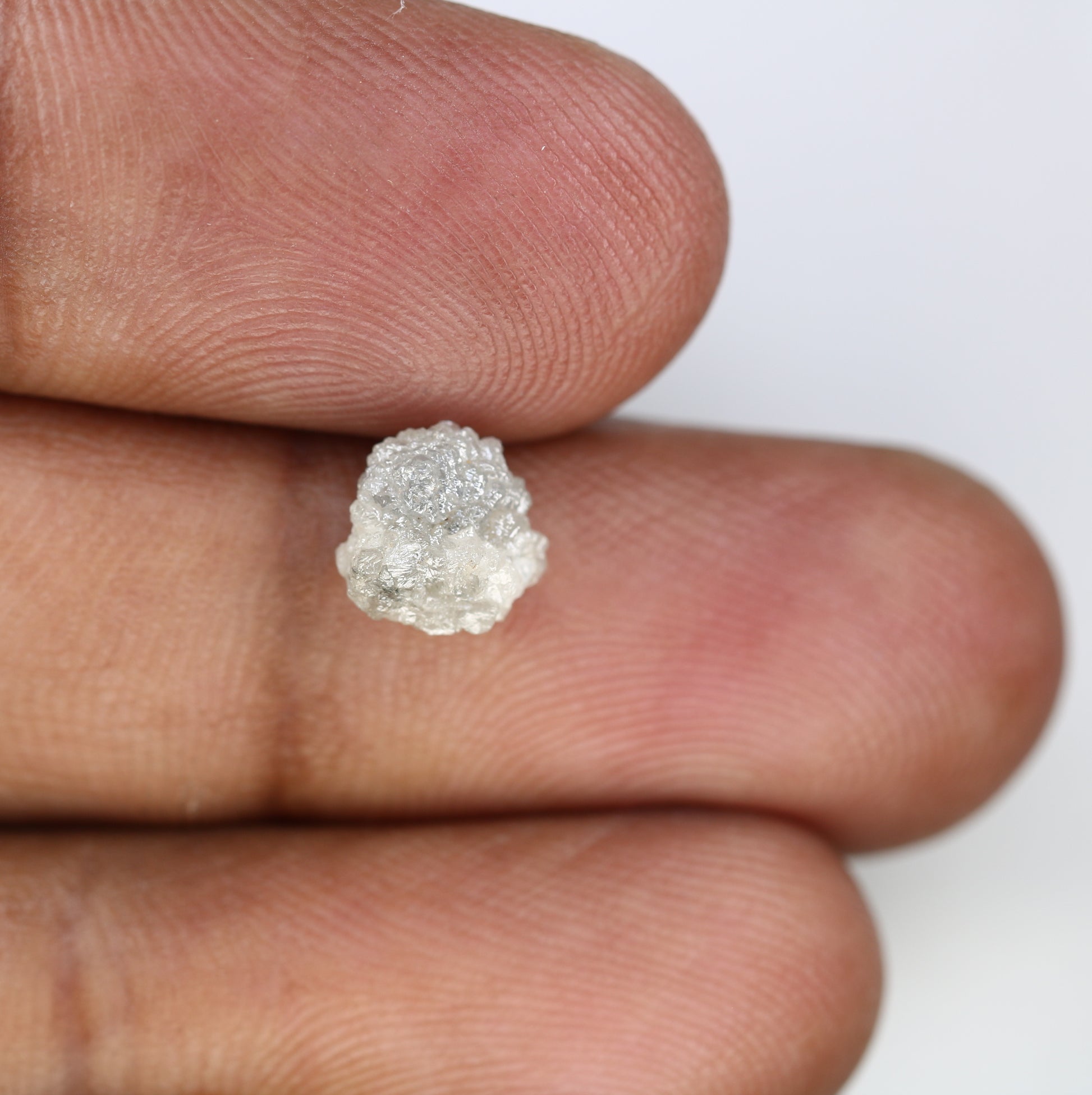 1.86 CT Raw Uncut Grey Rough Irregular Shape Diamond For Engagement Ring - JayKrishna Diamond