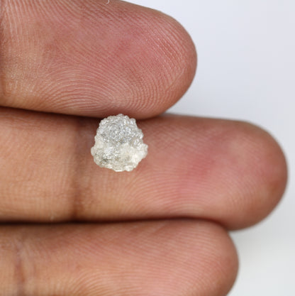 1.86 CT Raw Uncut Grey Rough Irregular Shape Diamond For Engagement Ring - JayKrishna Diamond
