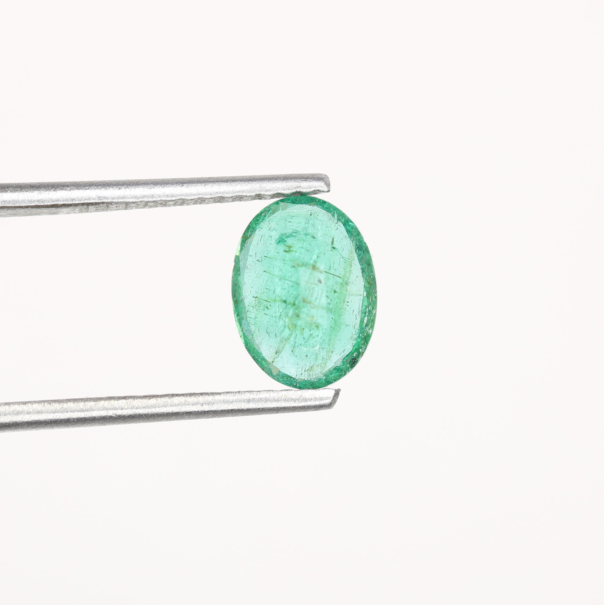 1.19 CT Oval Cut Beautiful Green Emerald Sapphire Gemstone For Wedding Ring - JayKrishna Diamond