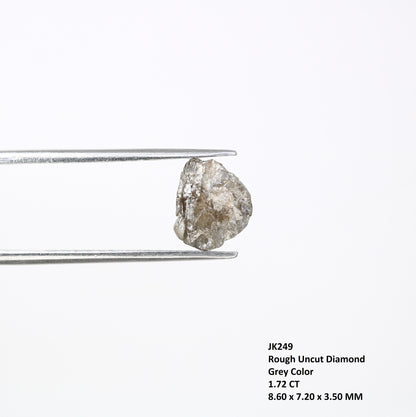 1.72 CT Rough Grey Irregular Shape Raw Diamond For Engagement Ring - JayKrishna Diamond