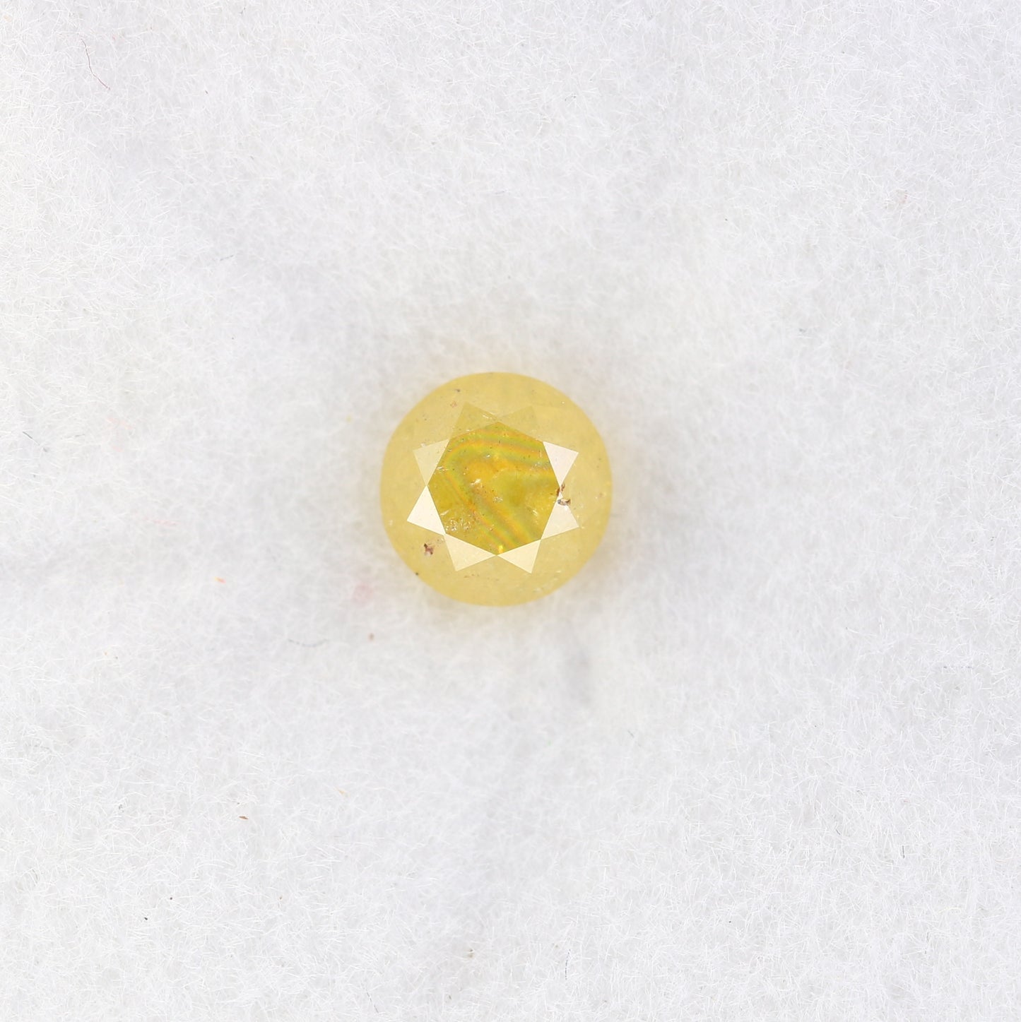 0.58 CT Round Natural Brilliant Cut Yellow Diamond – Radiant Loose Gem for Custom Engagement Rings - JayKrishna Diamond