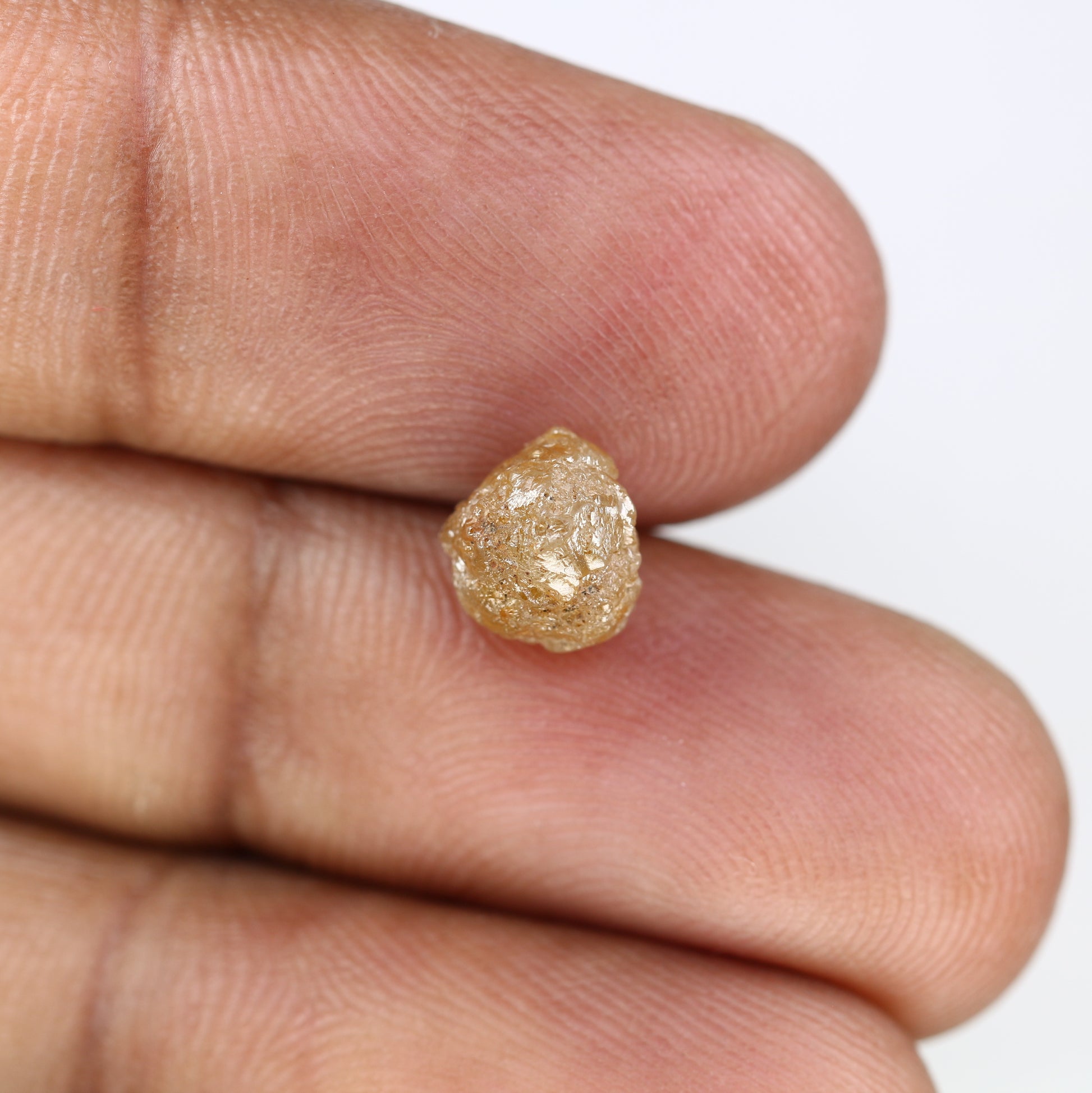 2.38 CT Raw Rough Yellow Irregular Shape Diamond For Statement Ring - JayKrishna Diamond