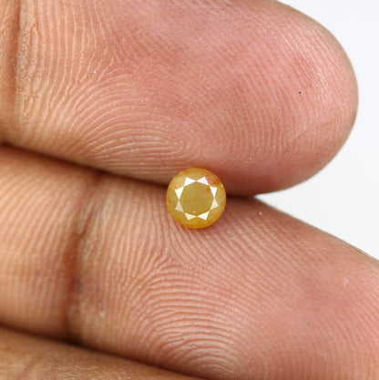 0.55 CT Brilliant Cut Round Yellow Natural Diamond For Engagement Ring - JayKrishna Diamond